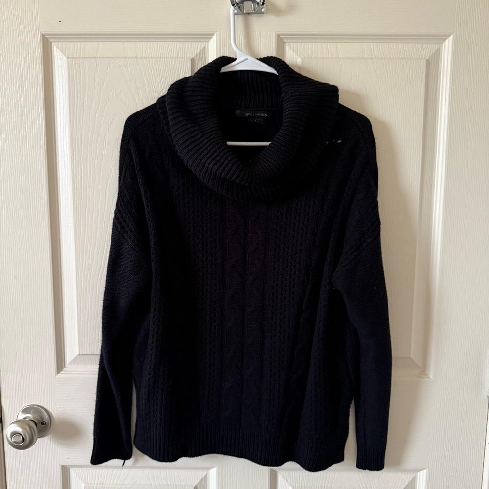 Black Turtleneck Sweater